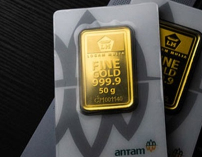 Ilustrasi Emas Antam. [Int]